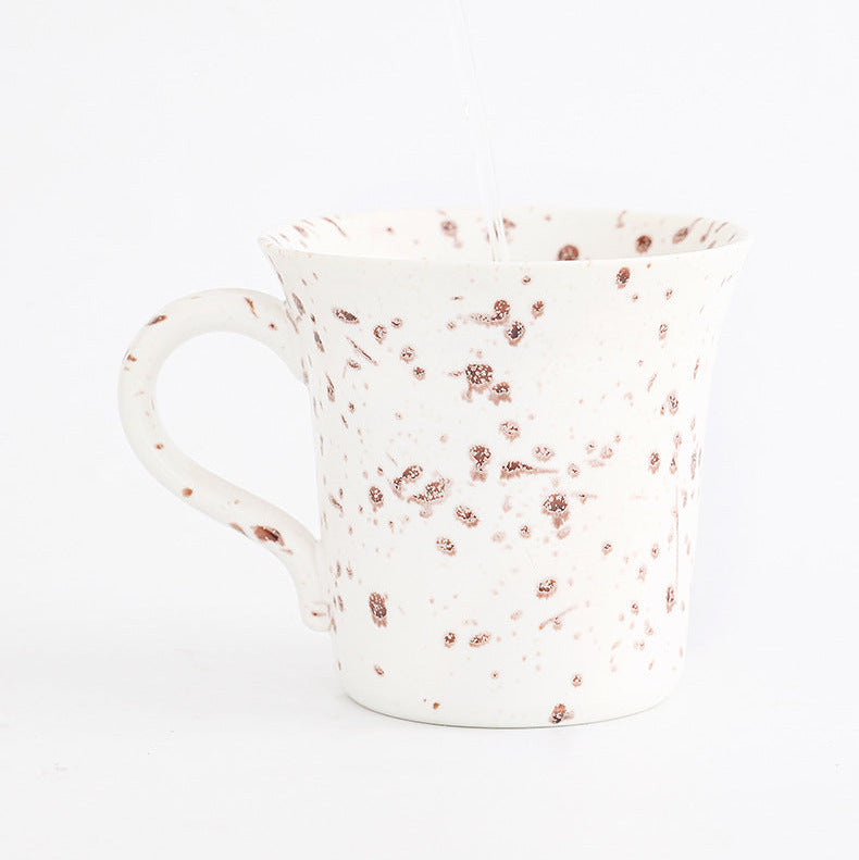 Modern Speckled Ceramic Coffee Mug with Handle, 170ml