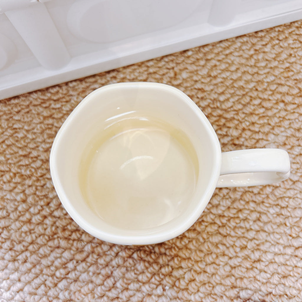 Handmade Underglaze Ceramic Coffee Mug with Hand-Drawn Pear Pattern, 400ml