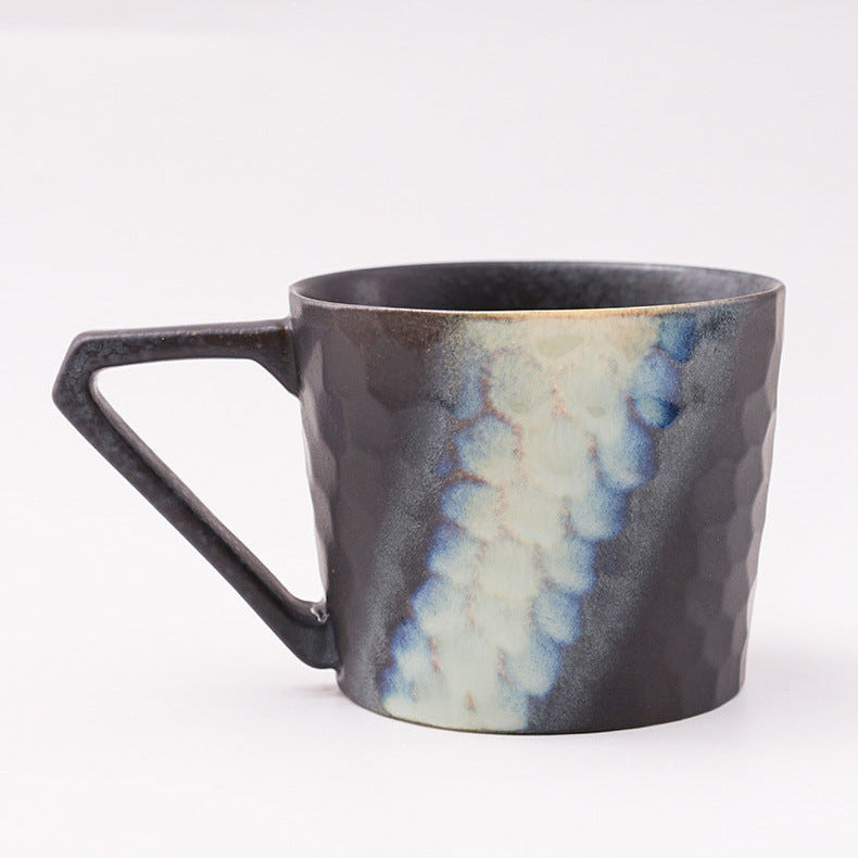 Ombre Glaze Ceramic Coffee Mug, 450ml Large Capacity