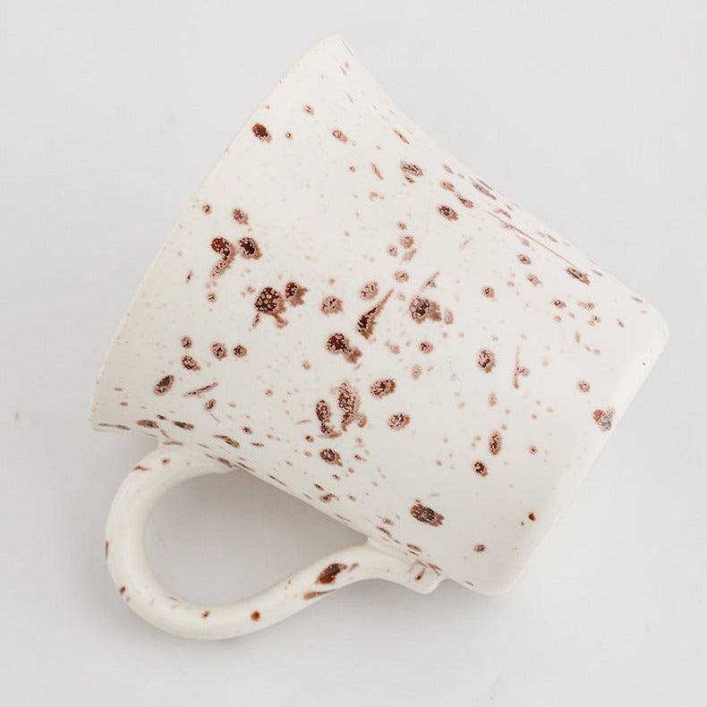 Modern Speckled Ceramic Coffee Mug with Handle, 170ml