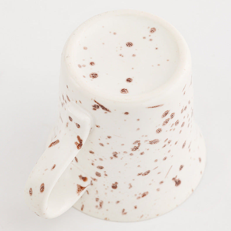 Modern Speckled Ceramic Coffee Mug with Handle, 170ml
