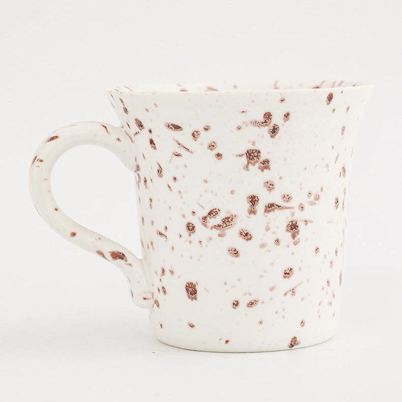 Modern Speckled Ceramic Coffee Mug with Handle, 170ml