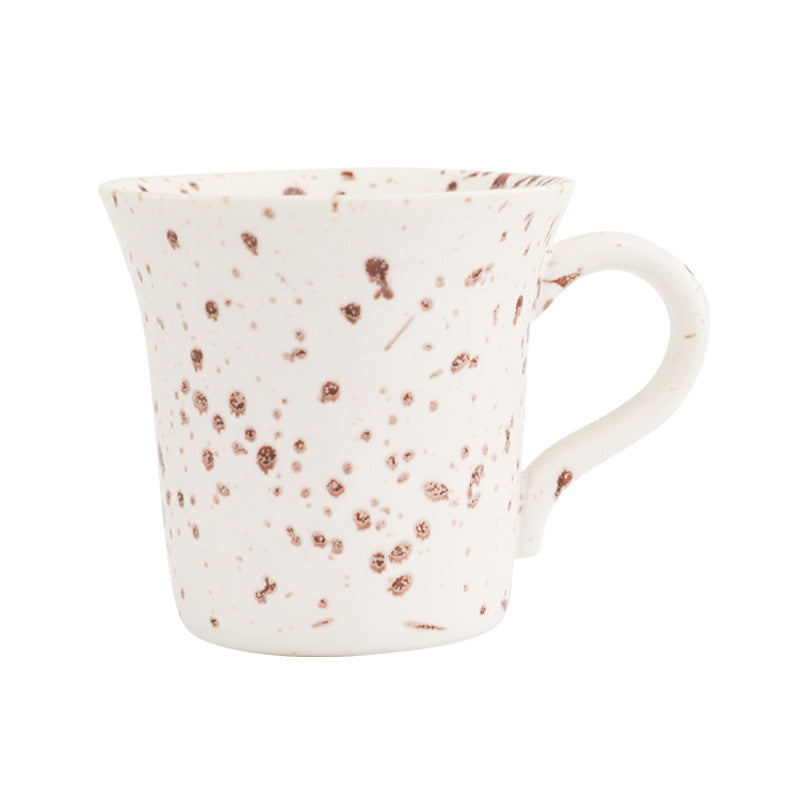 Modern Speckled Ceramic Coffee Mug with Handle, 170ml