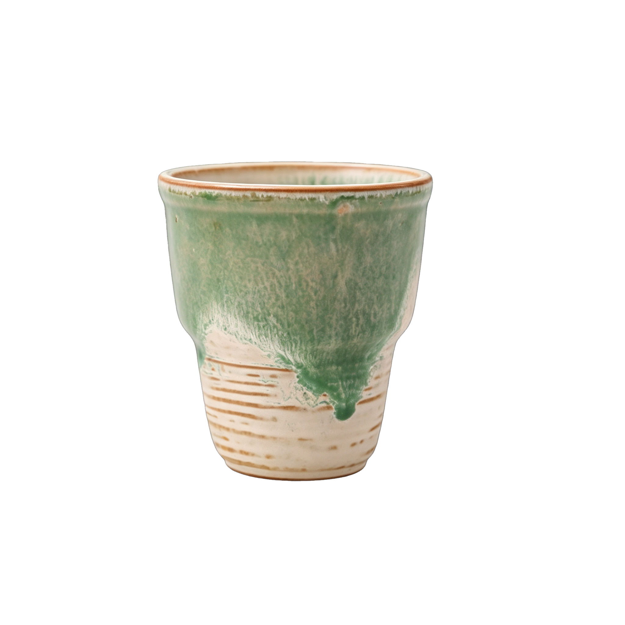 Retro Ceramic Coffee Cup with Irregular Reactive Glaze, 230ml