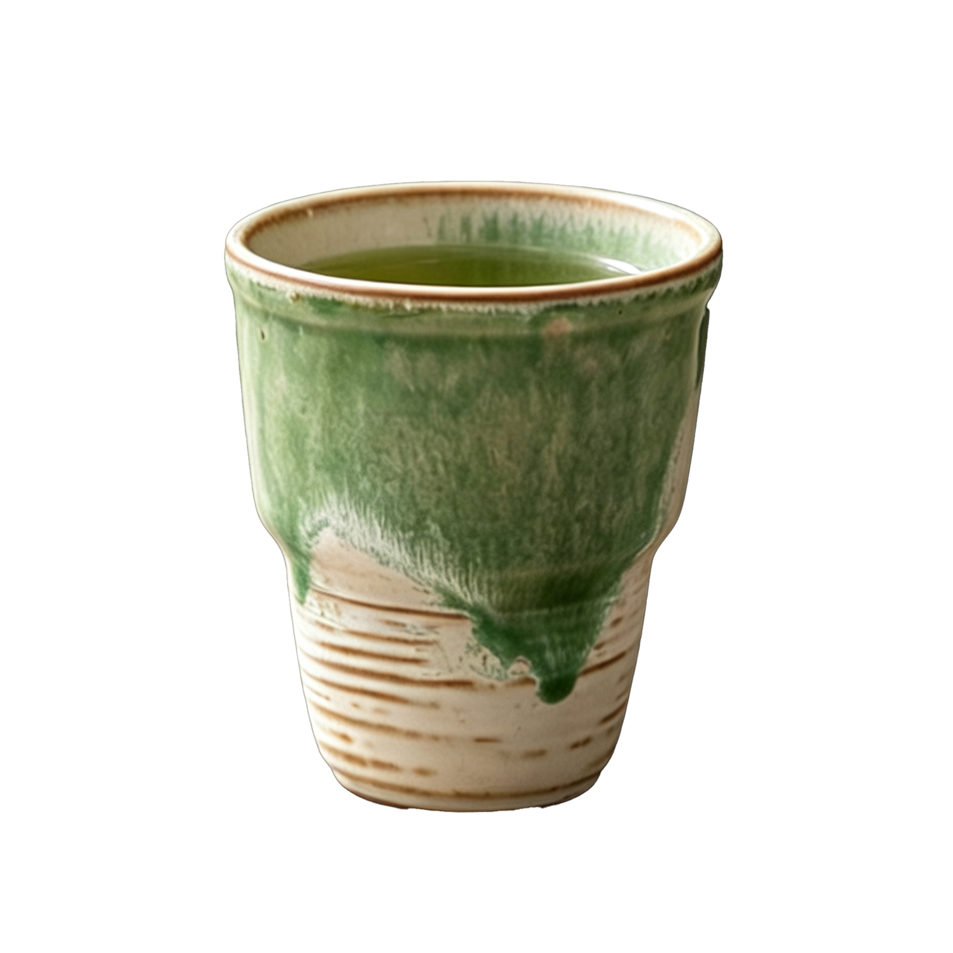 Retro Ceramic Coffee Cup with Irregular Reactive Glaze, 230ml